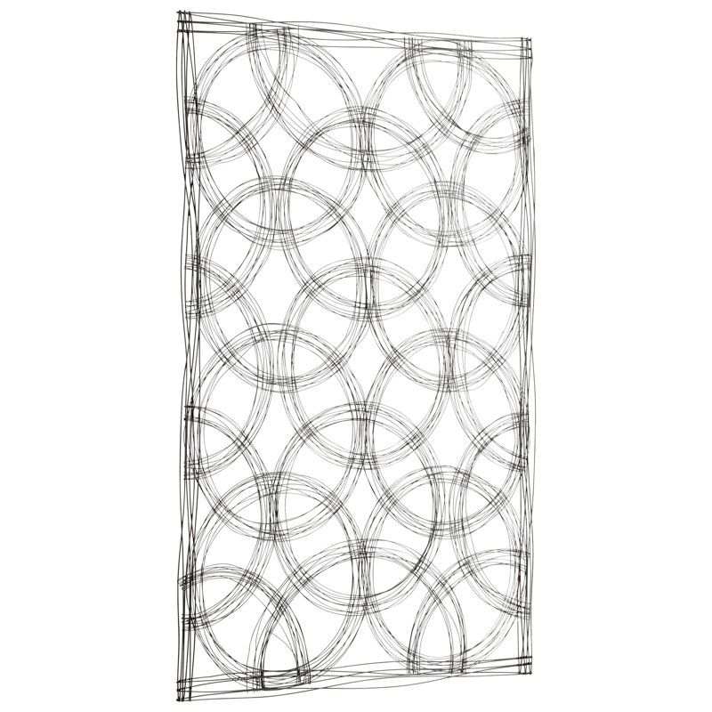 Graphite Iron Kaleidoscope Wall Art, 44" x 67"