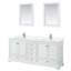 Ensemble de meuble-lavabo double 80 "avec miroir Deborah-97761274-97761278-97761492