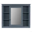 Meuble-lavabo de salle de bain avec lavabo supérieur, armoire à miroir noire, armoire de rangement moderne avec 2 portes à fermeture douce et 2 tiroirs, meuble-lavabo simple (armoire)-668447510