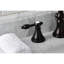Robinet de salle de bain espacé avec ensemble de drain Tudor-49401533