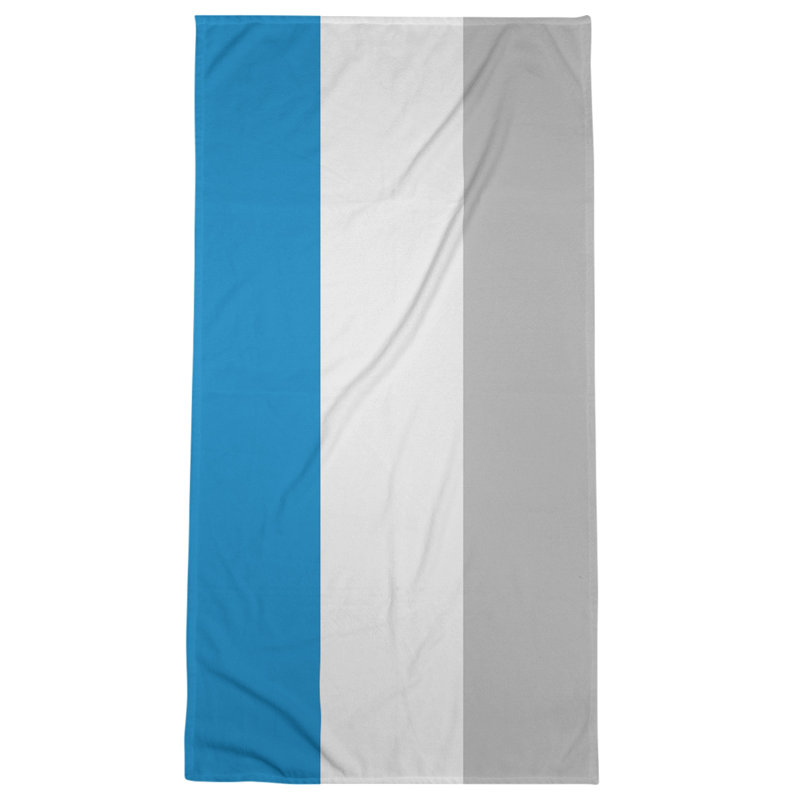 Microfiber Bath Towel, Carolina Football Stripes Blue Accent