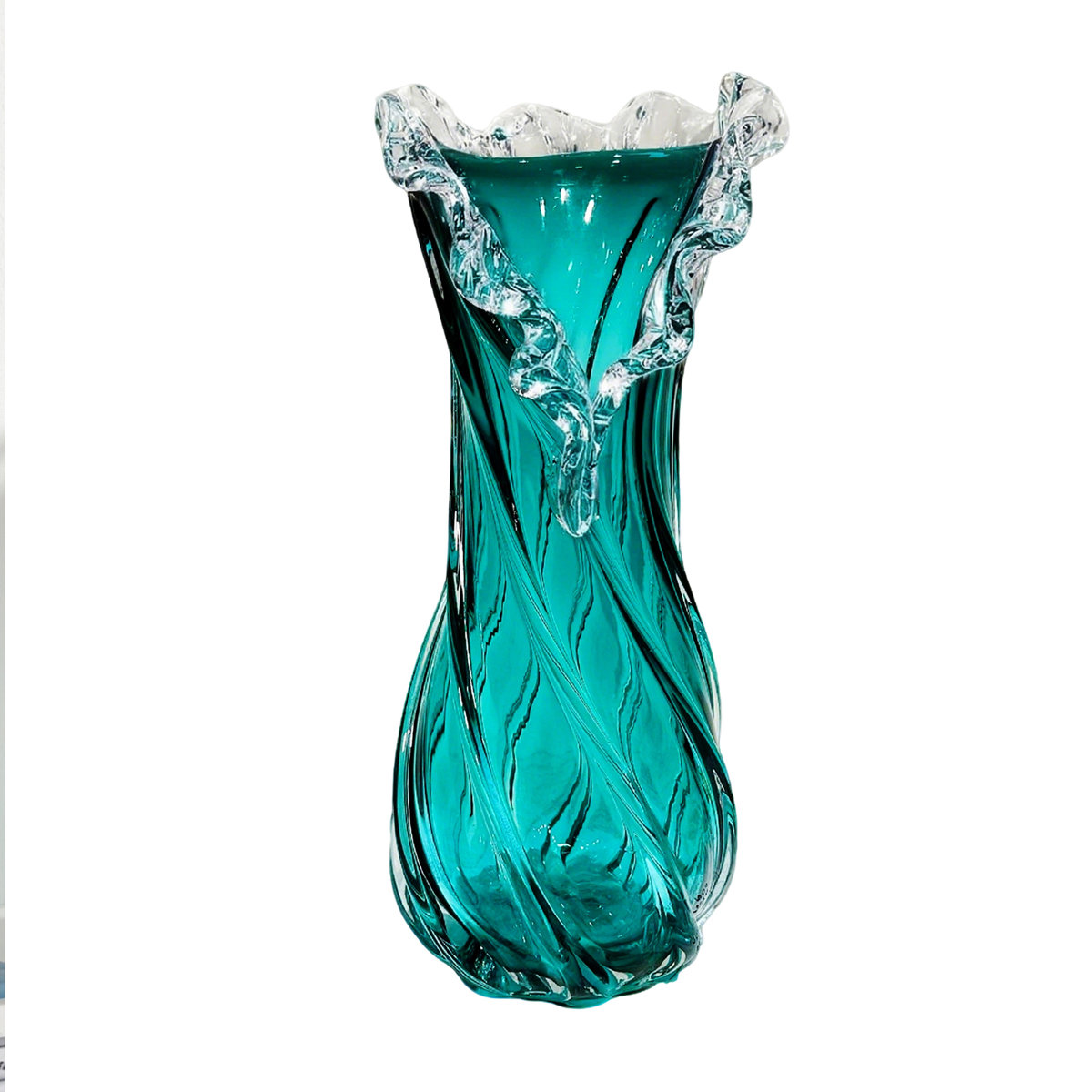 Hand Blown Glass Flower vases Unique Glass vases  view 6