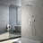 8000-12Inch Shower Faucet Shower System With 12 Inches Rain Shower Head And Handheld Spray-115921964