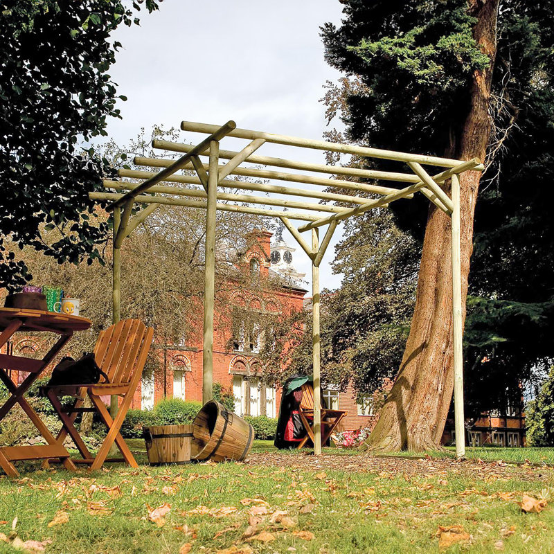 Rustic Rose Garden Pergola