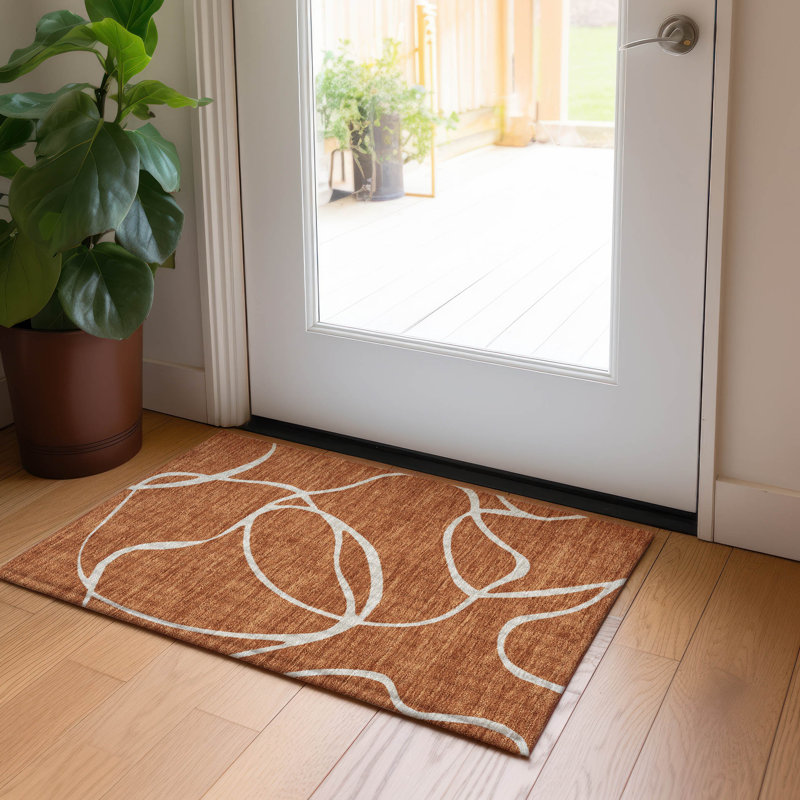 Machine Washable Indoor/Outdoor Chayden ACN999 Rug, Rectangle 1'8" x 2'6"