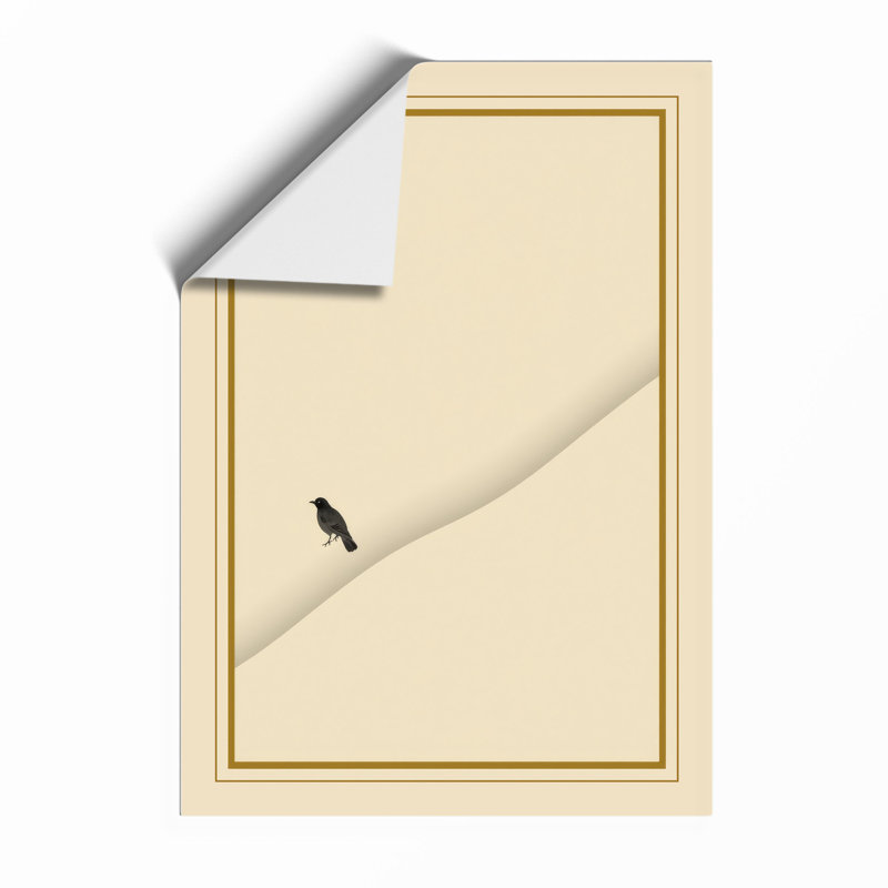 Figure In Solitude Minimalist - Print, Unframed, A4 - 29.7 x 21.0 cm