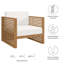 Fauteuil d'extérieur en bois de teck-52443038