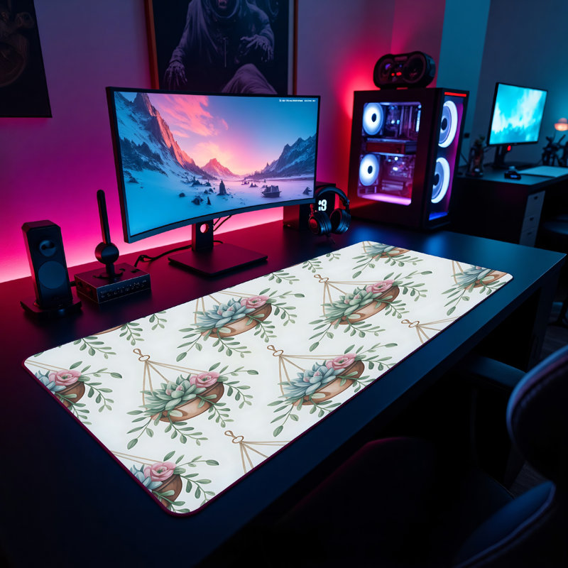 Polyester Desk Pad, 14.4x12.1
