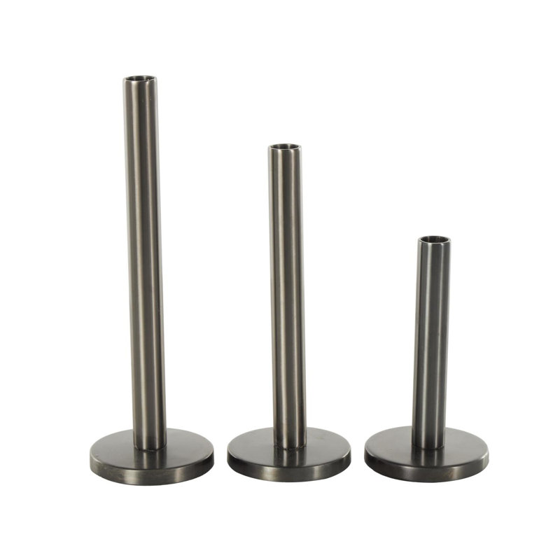 Stainless Steel Tabletop Candlestick, Silver, 13.10" H x 4.10" W x 4.10" D