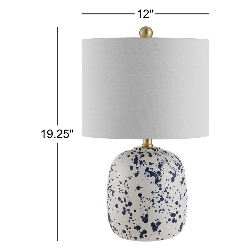 Avari 19.25" Ivory/Navy Standard Lamp