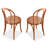 Cherry Solid back side Chair(Set of 2)