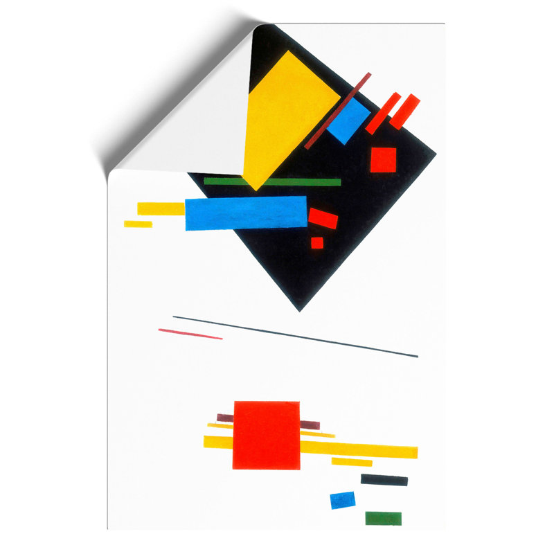 Composition Vol.2 by Kazimir Malevich - No Frame Painting, 42cm H x 30cm W x 0.1cm D