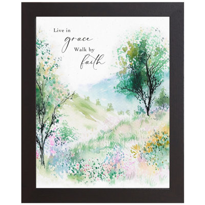 «Live In Grace Walk By Faith», art chrétien