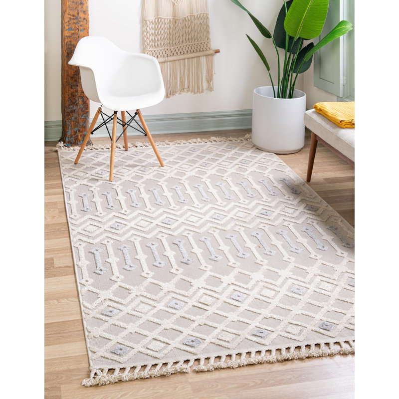 Beige Groton / gris, Rectangle 7 pi 10 po x 10 pi