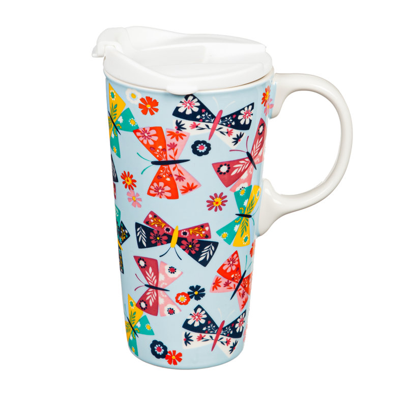 17 oz Tasse de voyage en céramique
