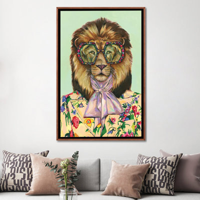 «Lion» par Heather Perry, impression sur toile tendue