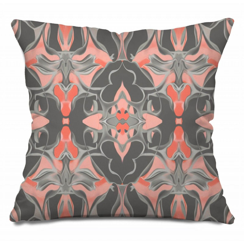Coussin réversible Floral Art, H 16 po x l 16 po
