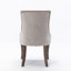 Chaise de salle à manger d'appoint (ensemble de 2) beige (sans table)