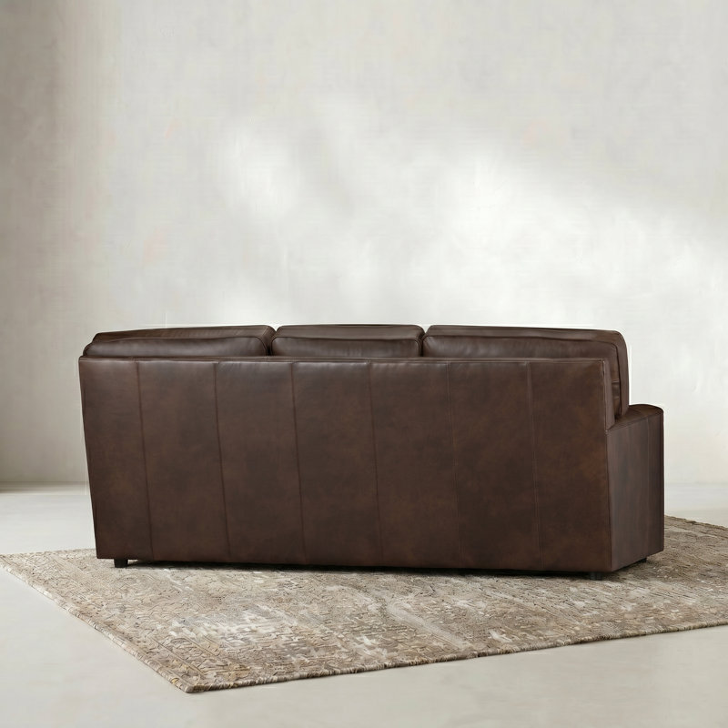 Lawson 82.5" Genuine Leather Sofa, Steamboat Driftwood Genuine Leather