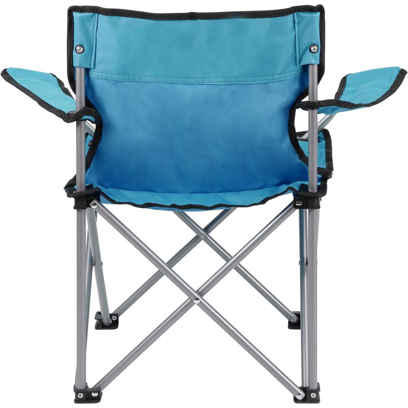 Kids Lightweight Folding Camping Chair – Portable Steel Frame Arm Chair With Carry Bag For Outdoor And Camping, Suitable For Ages 2 To 6 Years