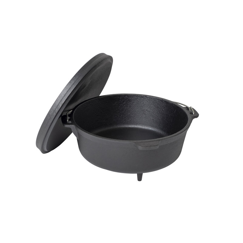 Dakota Fields Salome Cast Iron Round Dutch Oven, 5 L