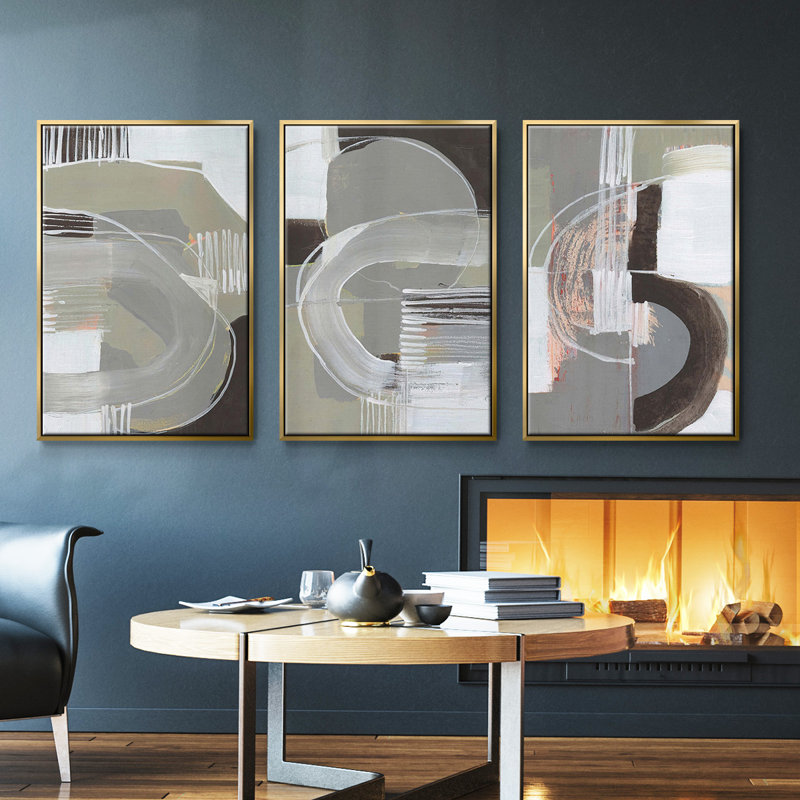 Arching Neutrals I 3 pièces, Or, H 40 po x l 78 po