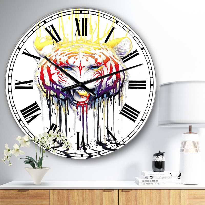 Horloge murale Wild Tiger, Surdimensionné