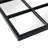 Jamori Metal Framed Window Pane Wall Mirror Accent Decorative Mirror Detachable Separable