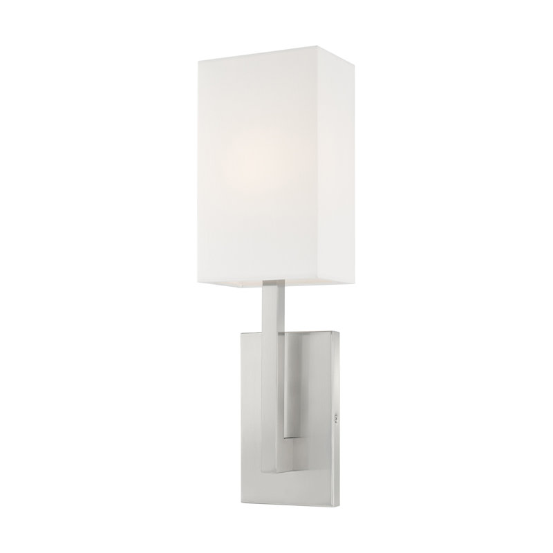 Ayeasha Flush Mounted Sconce, 20" H x 6" W x 3.95" D, Brushed Nickel