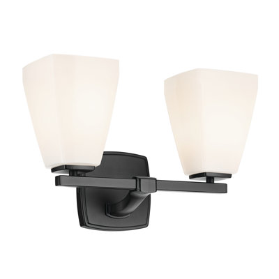 14.25" 2-Light Vanity Light with Water Glass