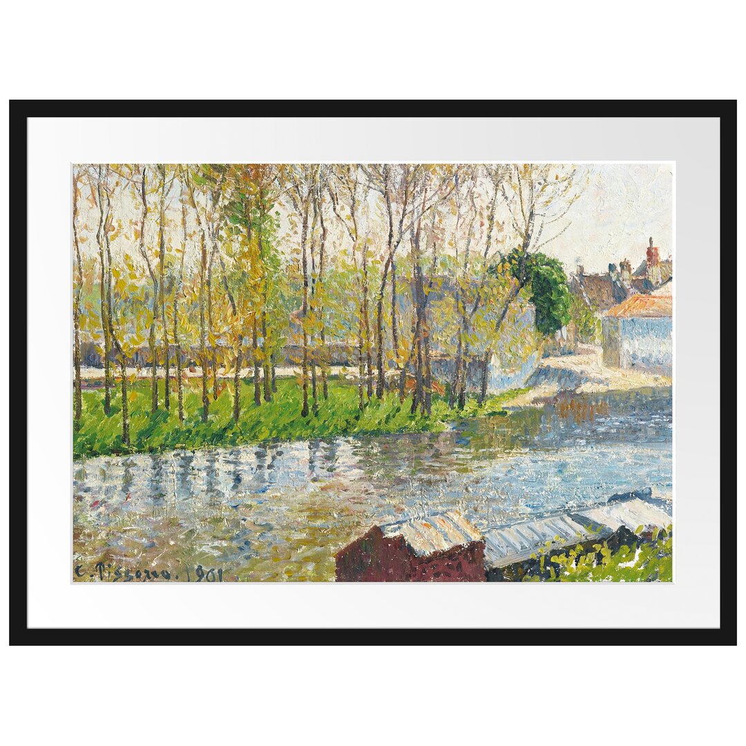 Gerahmter Kunstdruck Bords Du Loing À Moret von Camille Pissarro