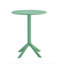 Ensemble bistro 3 pièces, chaises et table en plastique vert armée - GRS Premium