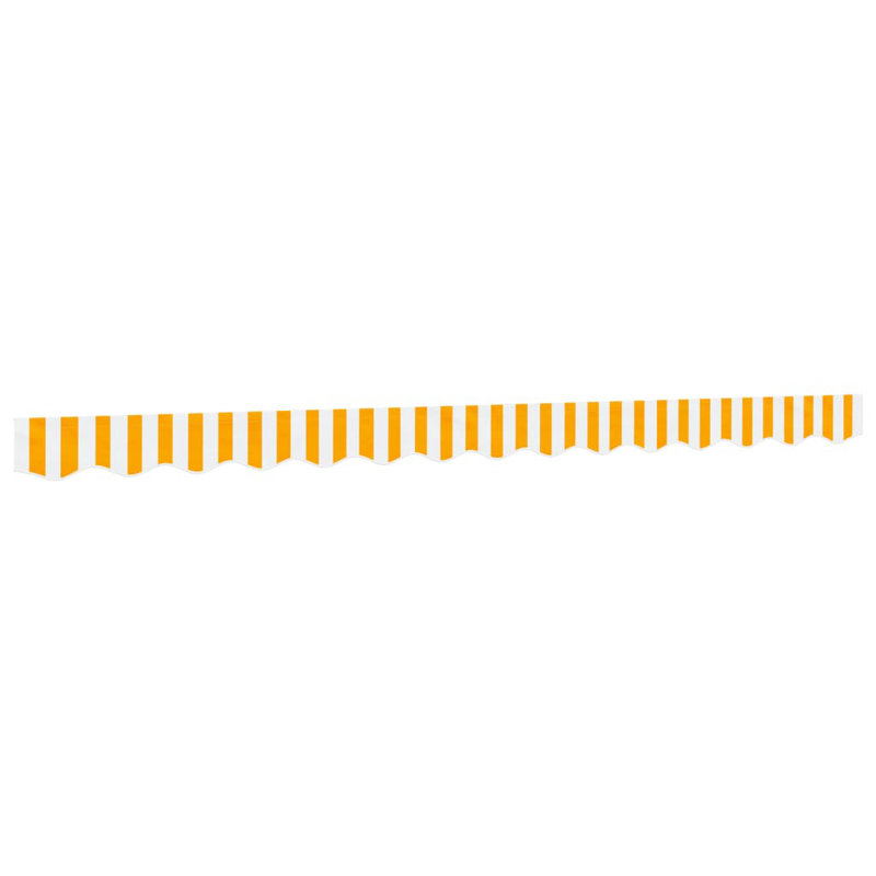 Replacement Fabric For Awning Valance, Yellow/White, Striped, 330cm W x 20cm D