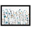 Fleurs bleues pastel bleues - peinture encadrée-68785276-68785283
