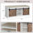 10 Pair Shoe Storage Bench With Adjustable Shelf And Cushion