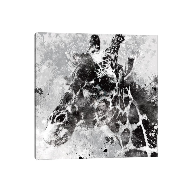 Giraffe 1 Piece Wall Art on Canvas, 93.98 cm H x 93.98 cm W x 1.91 cm D, Wrapped Canvas