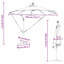 Umbrella with LED Strip Lights Polyester and Aluminium Outdoor Parasol-1633500814-1633500817