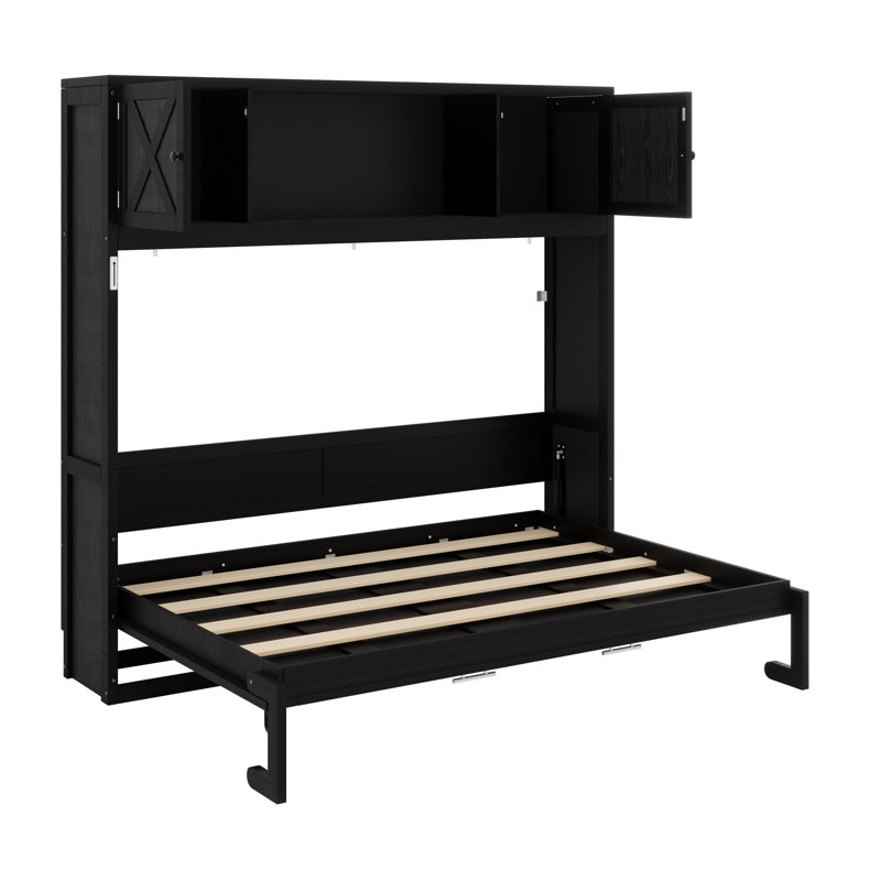 Lit escamotable avec armoires de rangement