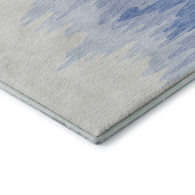Premium Machine Washable Corum AMF1050 Abstract Rug, Rond 8 pi