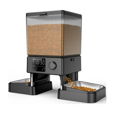 Timed Automatic Cat Feeder for 2 Cats 20 Cups5L Automatic Cat Food Dispenser for Small Pets