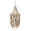 Small Leather Fringe Chandelier w/ Crown-71913479
