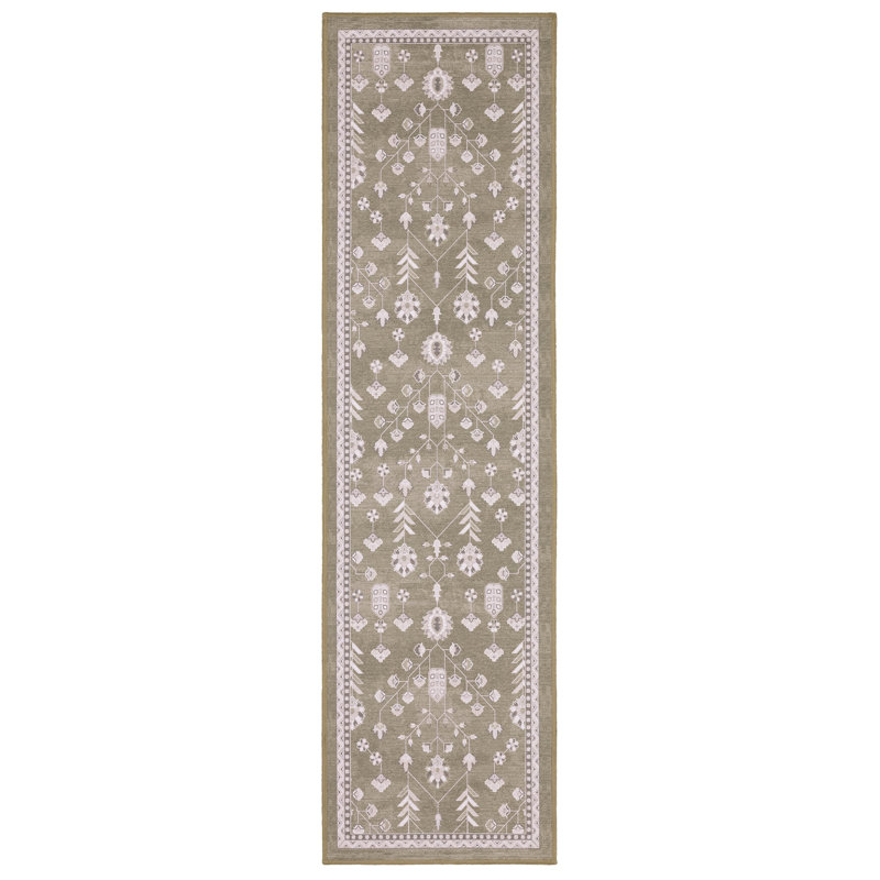Tapis traditionnel lavable Kugler, Tapis de couloir de 2 pi x 7 pi