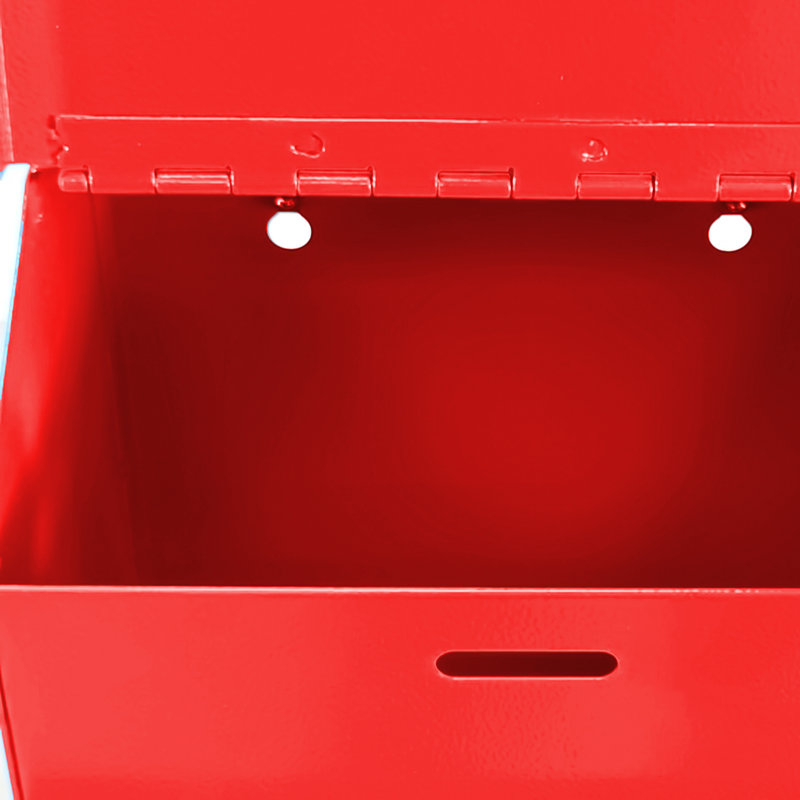 Boîte de donation en métal, Rouge