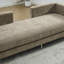 Chaise longue rembourrée en chenille avec housse amovible et coussins-195710658-195710661