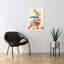 Easter Bunny On Scooter Whimsical Contemporary Rabbit Spring Forest Wall Art Print by Nicholas - Wrapped Canvas Print-1534789269