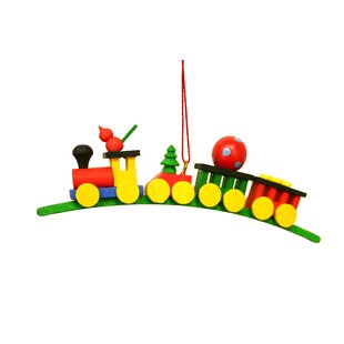 Train on Arch Hanging Figurine Ornament