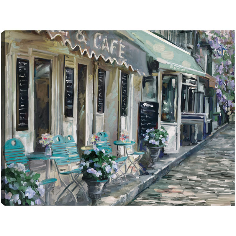 «Bistro de Paris II» par Studio Arts, reproduction d'art sur toile, Toile tendue, H 42 po x l 56 po x P 1,5 po