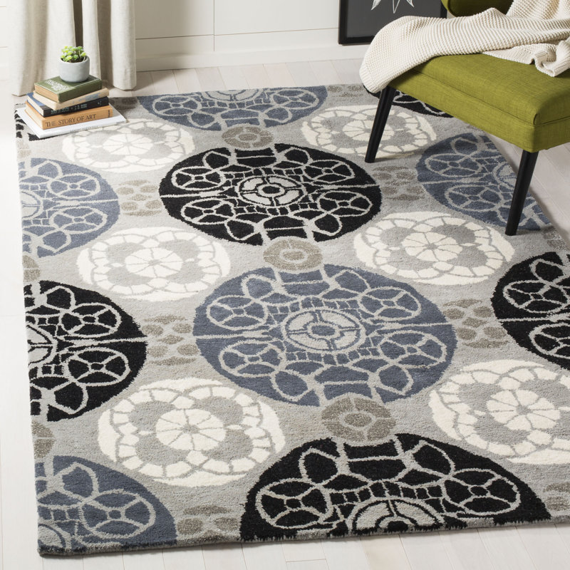 Mclean Wool Hand Woven Area Rug, Rectangle 122 x 183 cm