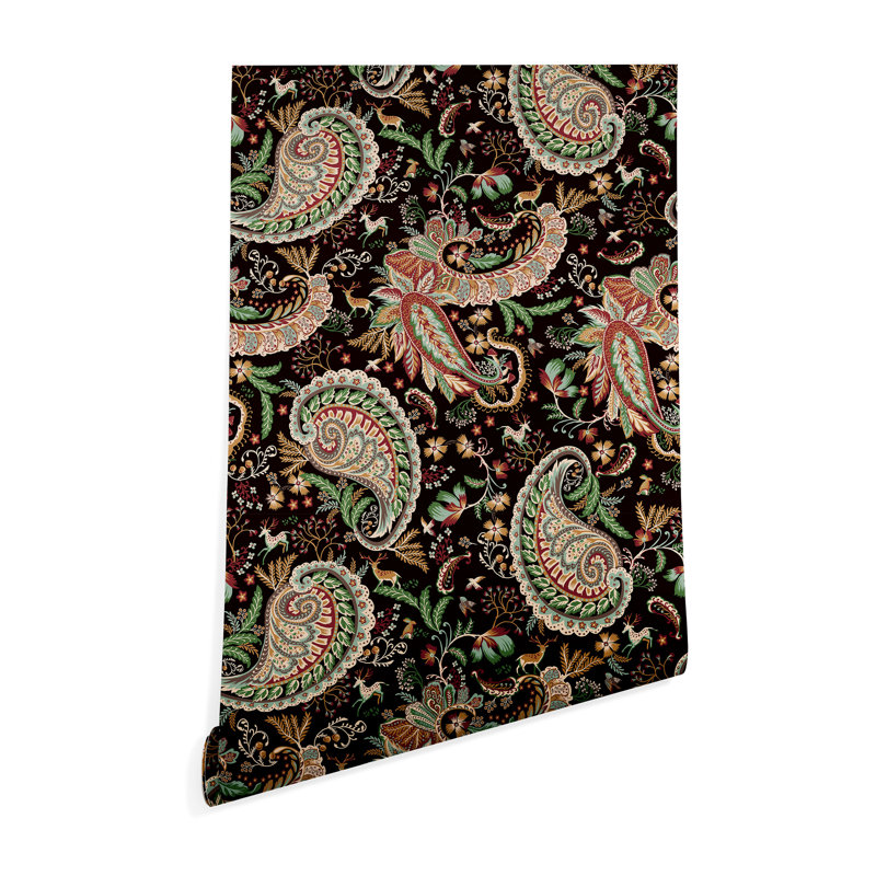 Rouleau de papier peint adhésif L 120 pi x 24 po Eijah Ninola Design