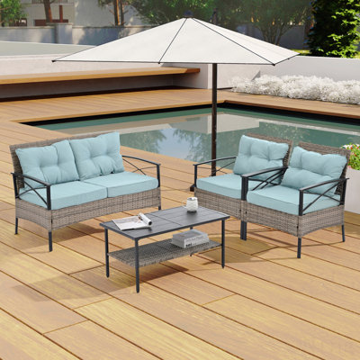Mobilier d'extérieur en osier de patio